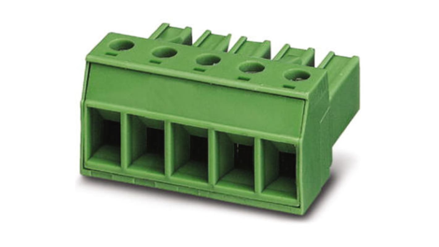 Phoenix Contact, 7.62mm Pitch, GFKC 2.5/ 8-STF-7.62 EX, 8 Way, , Pluggable Terminal Block, Plug, Cable Mount, Spring