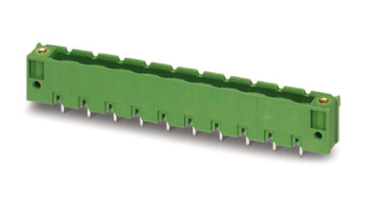 Borne enchufable para PCB Phoenix Contact serie GMSTBV 2.5/ 6-GF-7.62 de 6 vías, paso 7.62mm, para soldar