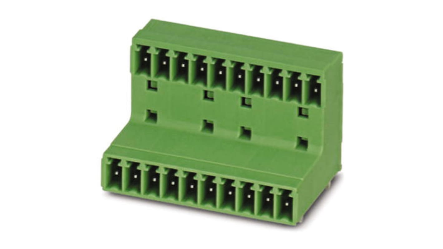 Phoenix Contact 3.81mm Pitch 8 Way Pluggable Terminal Block, Header, Solder Termination