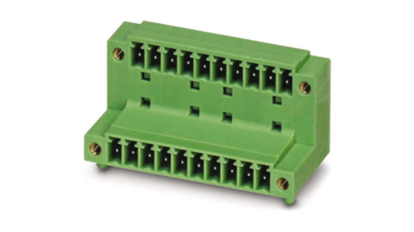 Phoenix Contact 3.81mm Pitch 3 Way Pluggable Terminal Block, Header, Solder Termination