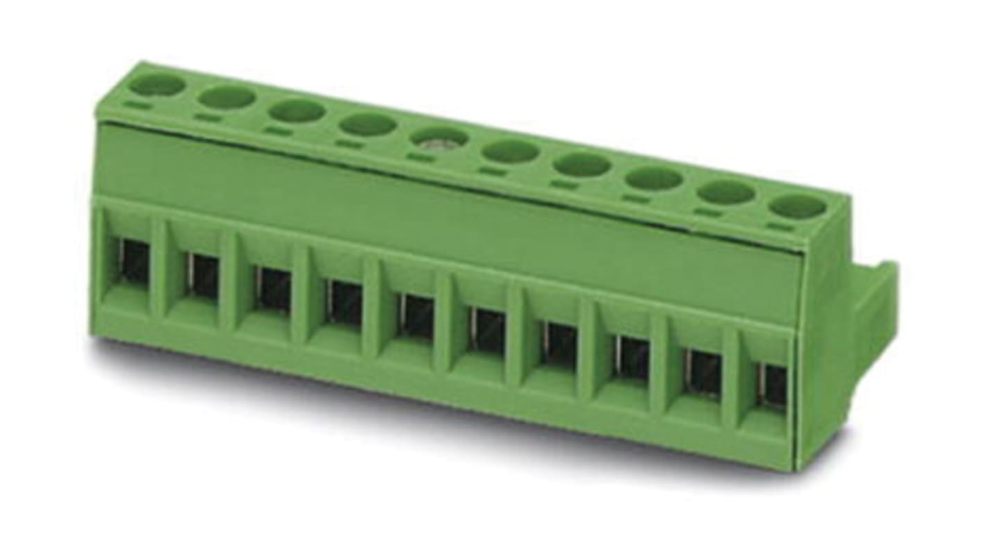 Phoenix Contact 5mm Pitch 19 Way Pluggable Terminal Block, Plug, Screw Termination