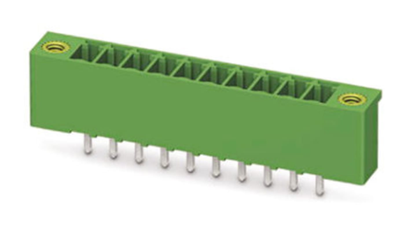 Phoenix Contact 3.5mm Pitch 13 Way Pluggable Terminal Block, Header, Solder Termination