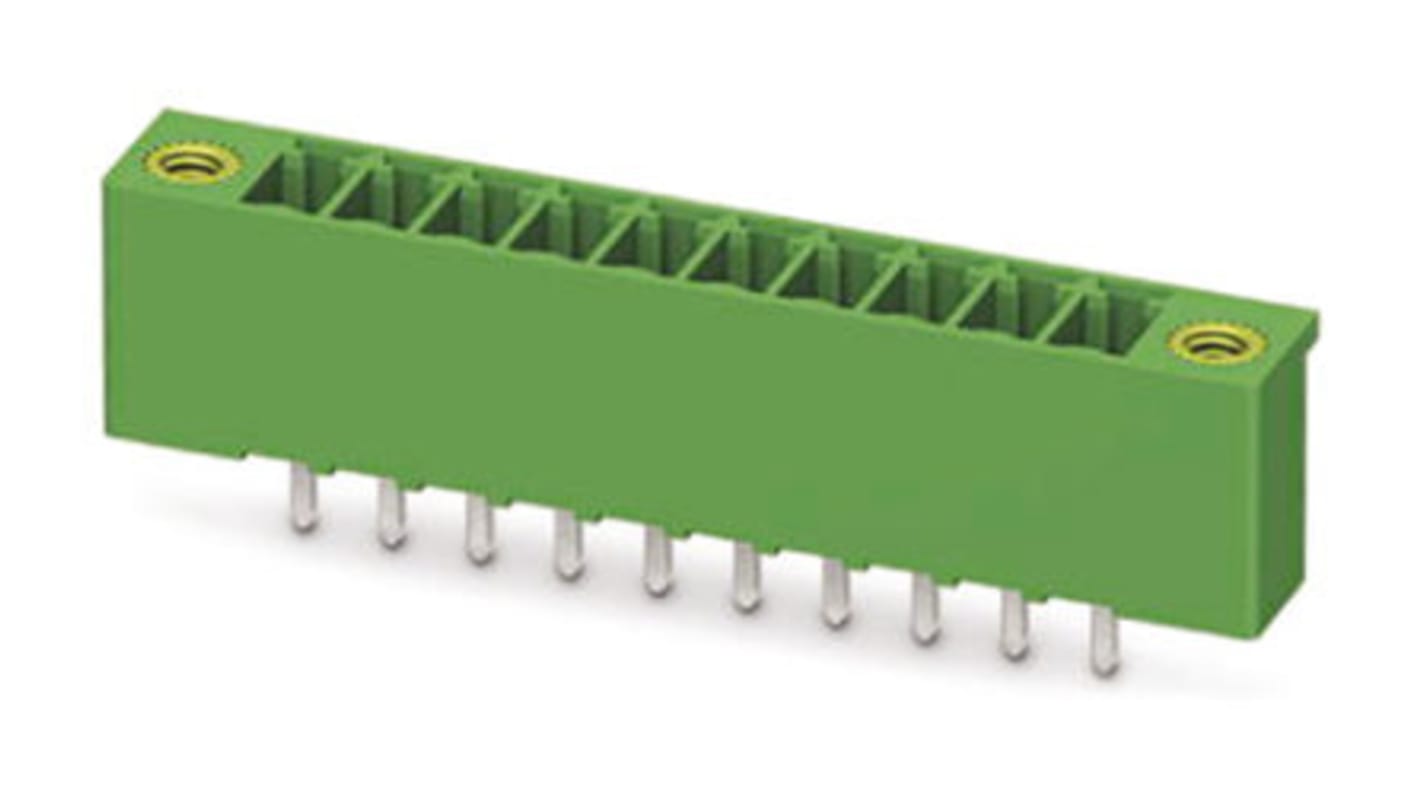 Conector macho para PCB Phoenix Contact serie MCV 1.5/16-GF-3.5-LR de 16 vías, paso 3.5mm, para soldar
