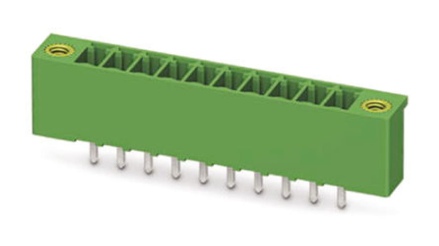 Conector macho para PCB Phoenix Contact serie MCV 1.5/20-GF-3.5-LR de 20 vías, paso 3.5mm, para soldar