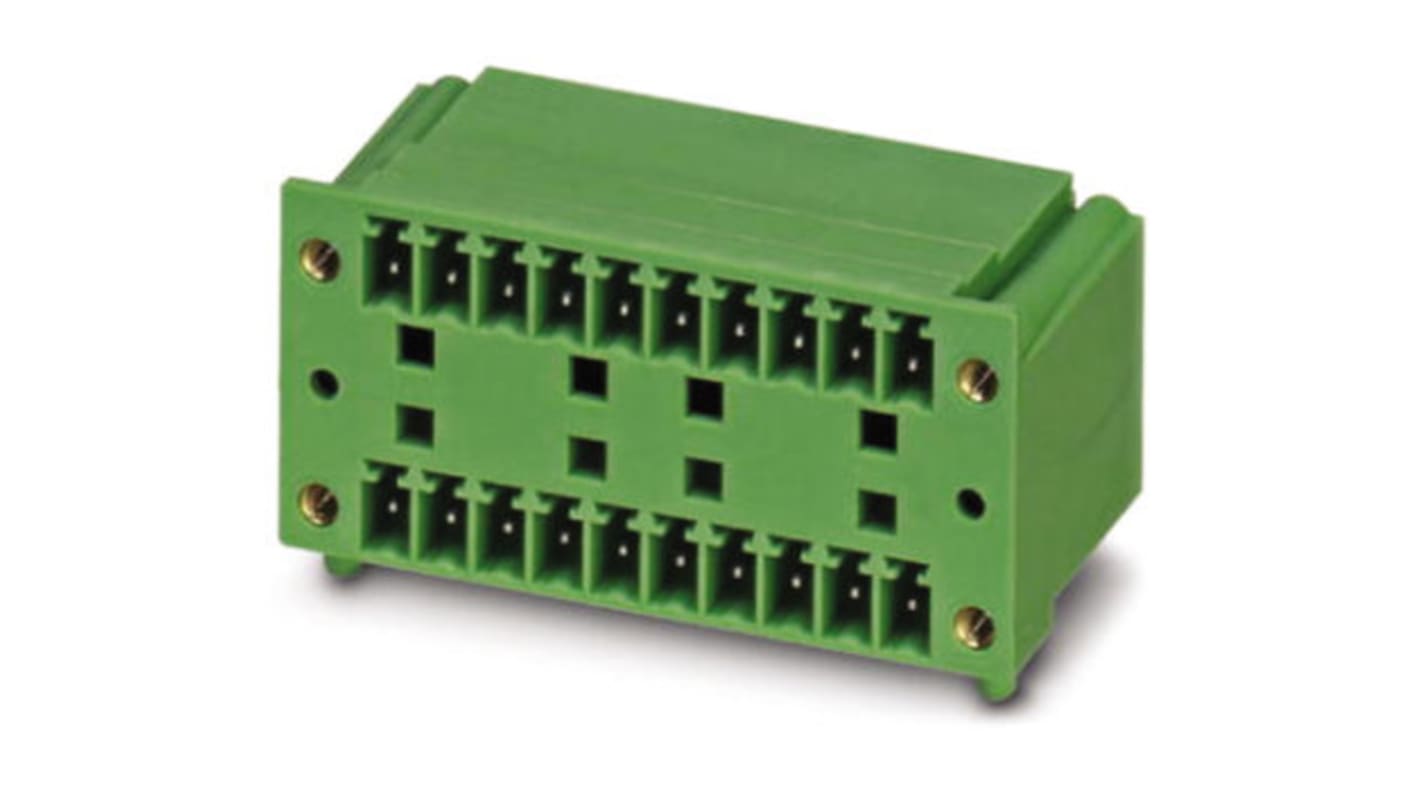 Phoenix Contact 3.81mm Pitch 11 Way Pluggable Terminal Block, Header, Solder Termination