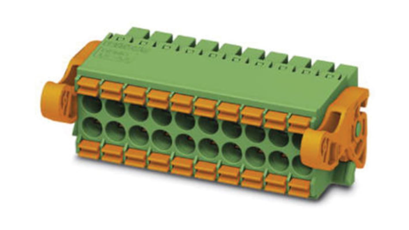 Phoenix Contact 3.81mm Pitch 14 Way Pluggable Terminal Block, Header, Solder Termination