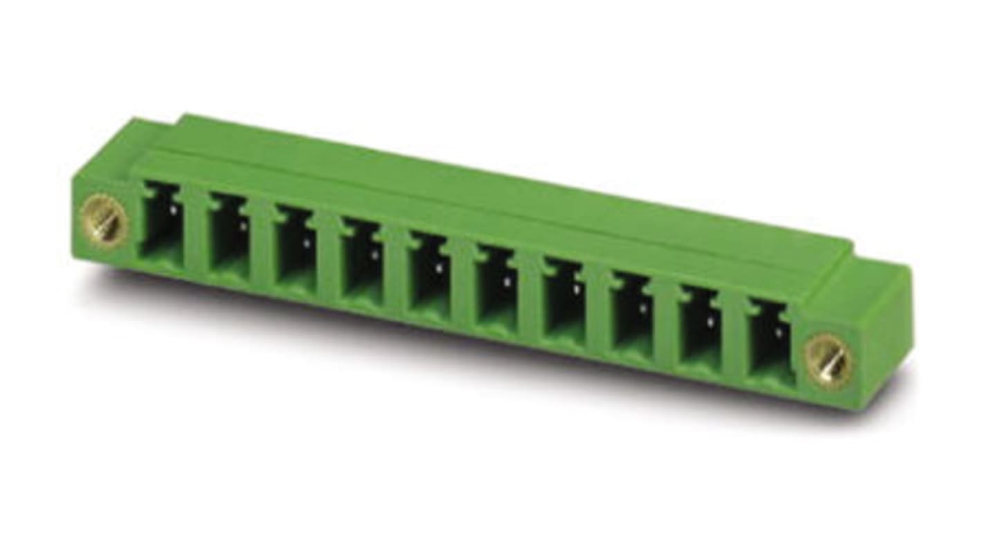 Phoenix Contact 5.08mm Pitch 7 Way Right Angle Pluggable Terminal Block, Header, Through Hole, Solder Termination