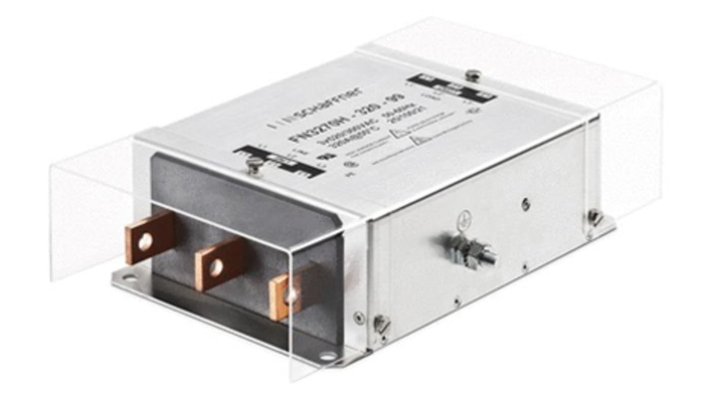Schaffner, FN3270 100A 3 x 520/300 V ac 0 → 60Hz, Chassis Mount EMI Filter, Terminal Block 3 Phase