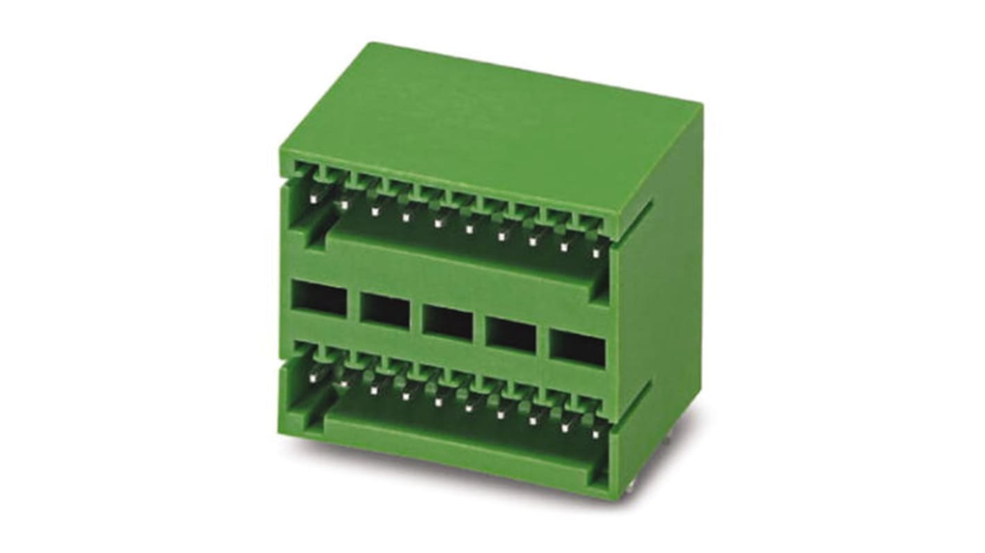 Phoenix Contact 3.81mm Pitch 8 Way Pluggable Terminal Block, Inverted Header, Through Hole, Solder Termination