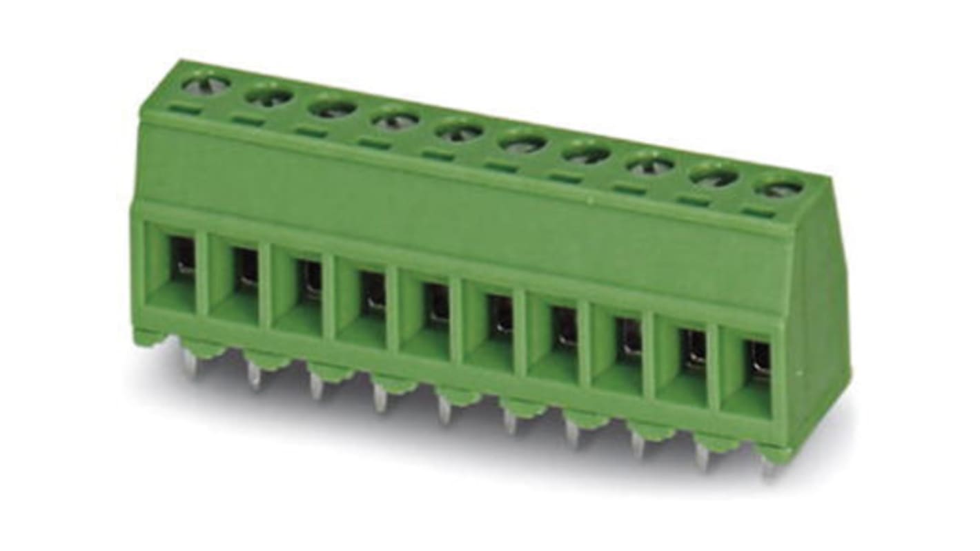 Phoenix Contact KDS10-PE/SO Series PCB Terminal Block, 1-Contact, 10mm Pitch, Through Hole Mount, Screw Termination