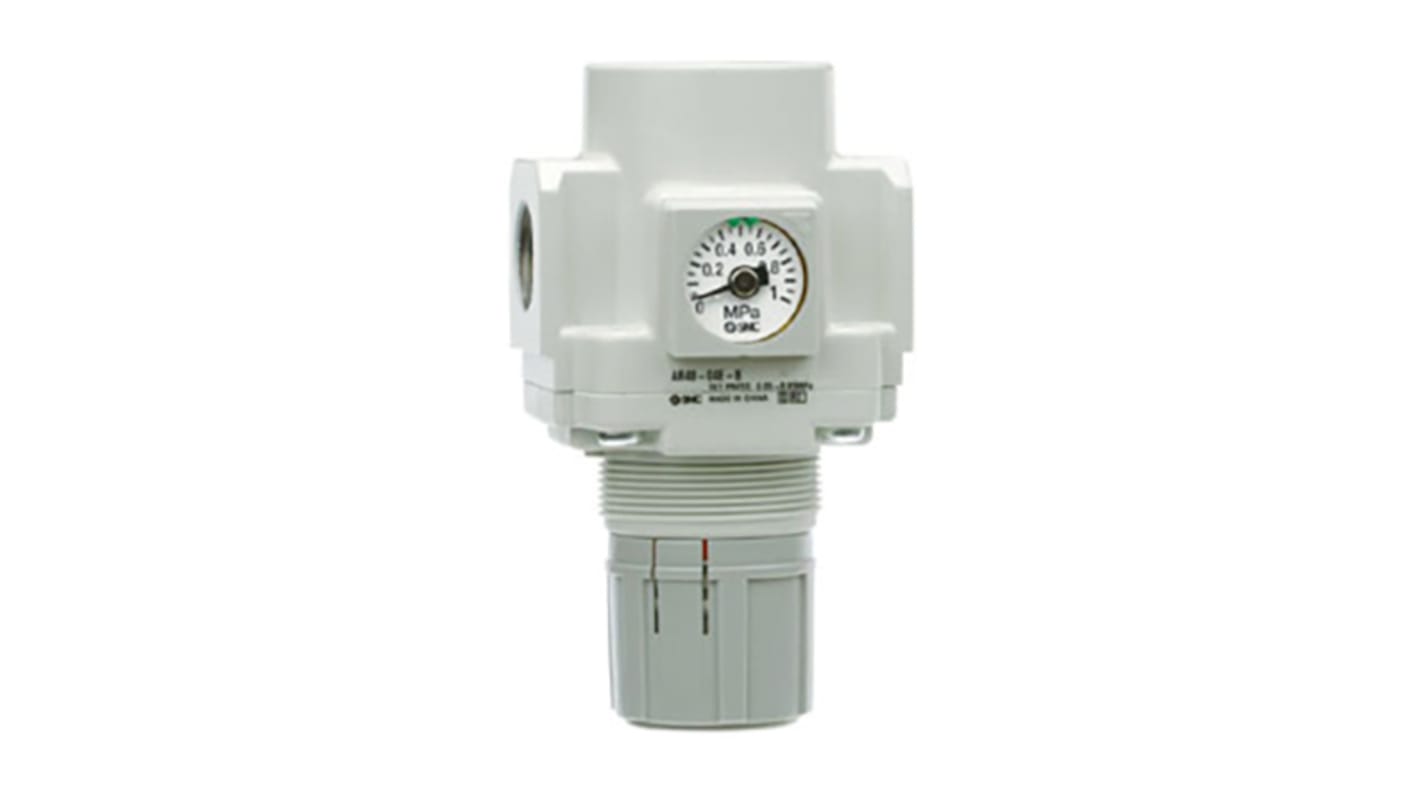 SMC G 1/8 Pneumatic Regulator - 0.02MPa to 0.2MPa, 1/8, 1MPa max. input