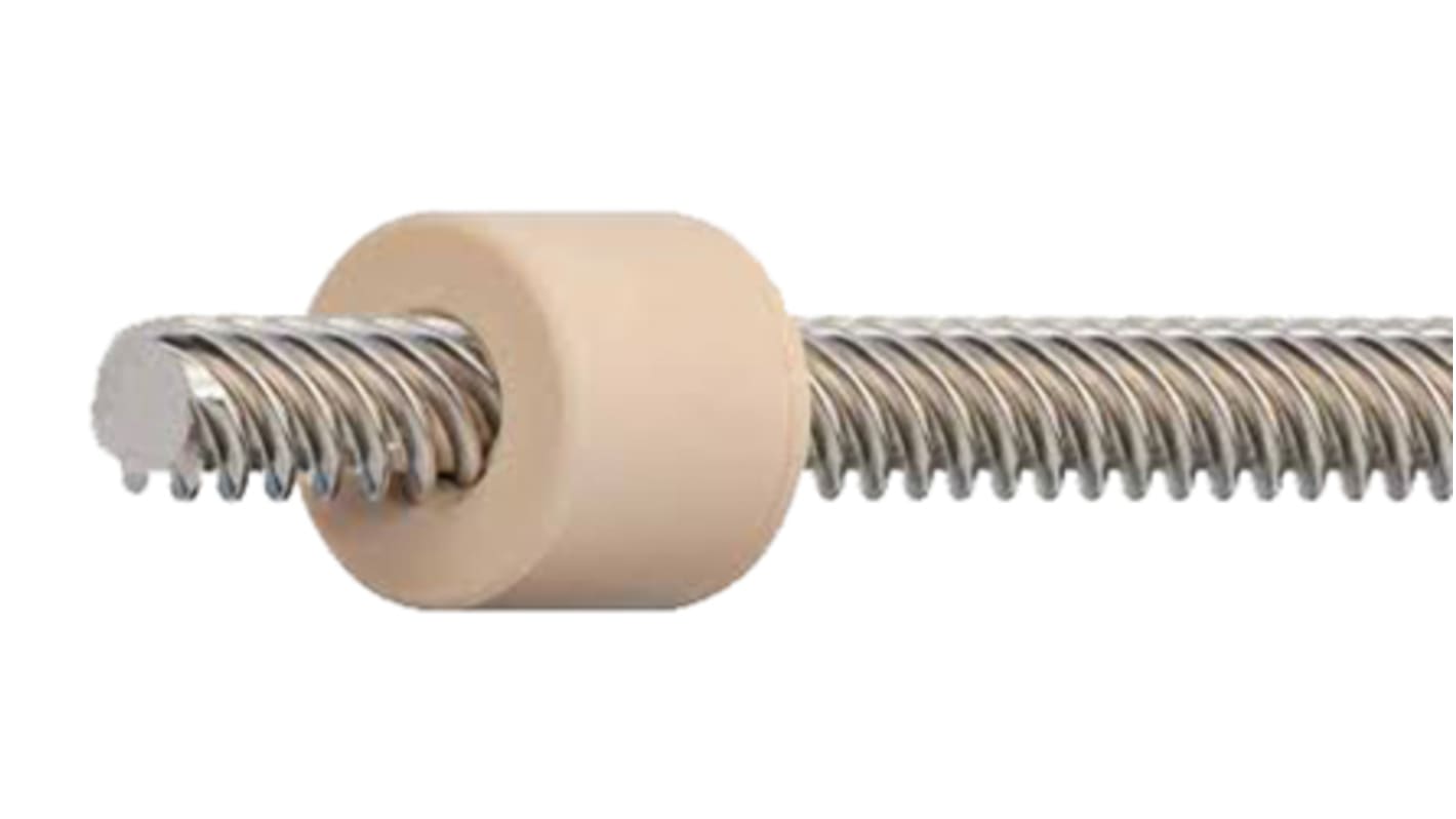Tuerca para husillo cilíndrica Igus, Ø de eje 16mm, longitud 32mm, paso de rosca 35mm