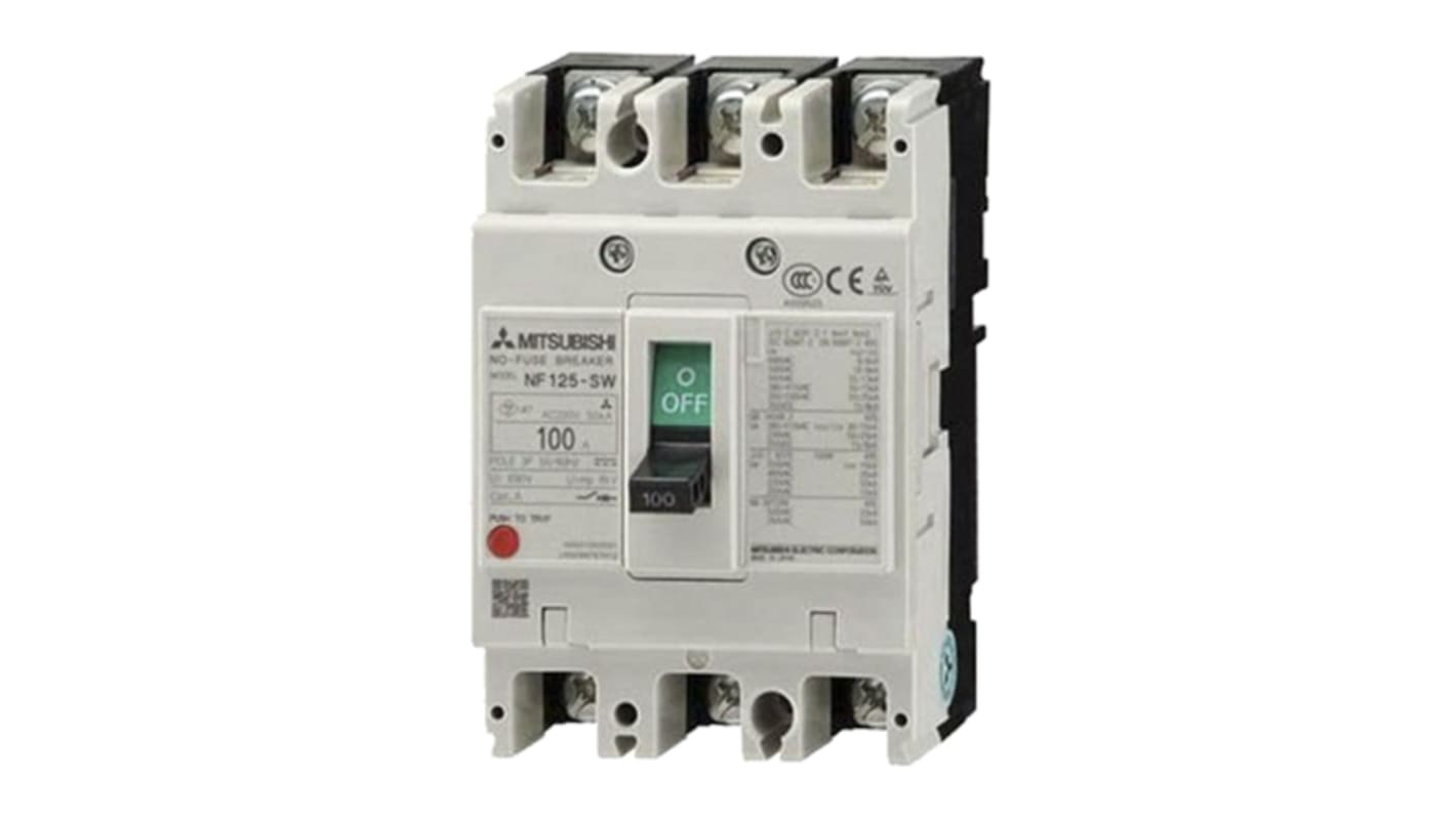 NF125-SVF 3P 100A | 三菱電機 配線遮断器 3極 100A 690V パネル NF125-SVF 3P 100A | 三菱電機 配線遮断器 3極 100A 690V パネル