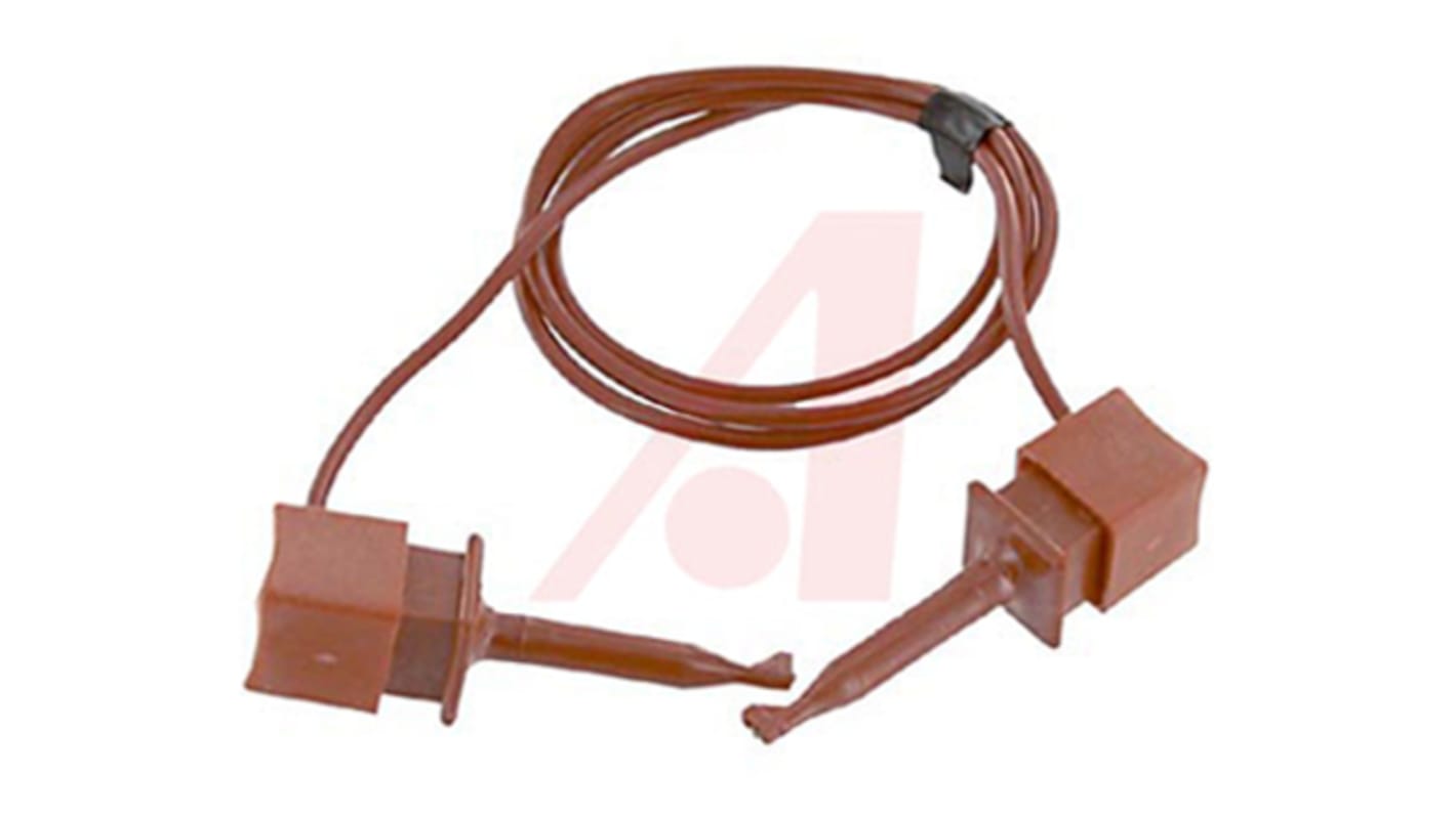 Mueller Electric 鳄鱼夹测试线, 600mm线长, 5A, 黑色, CAT II 300V
