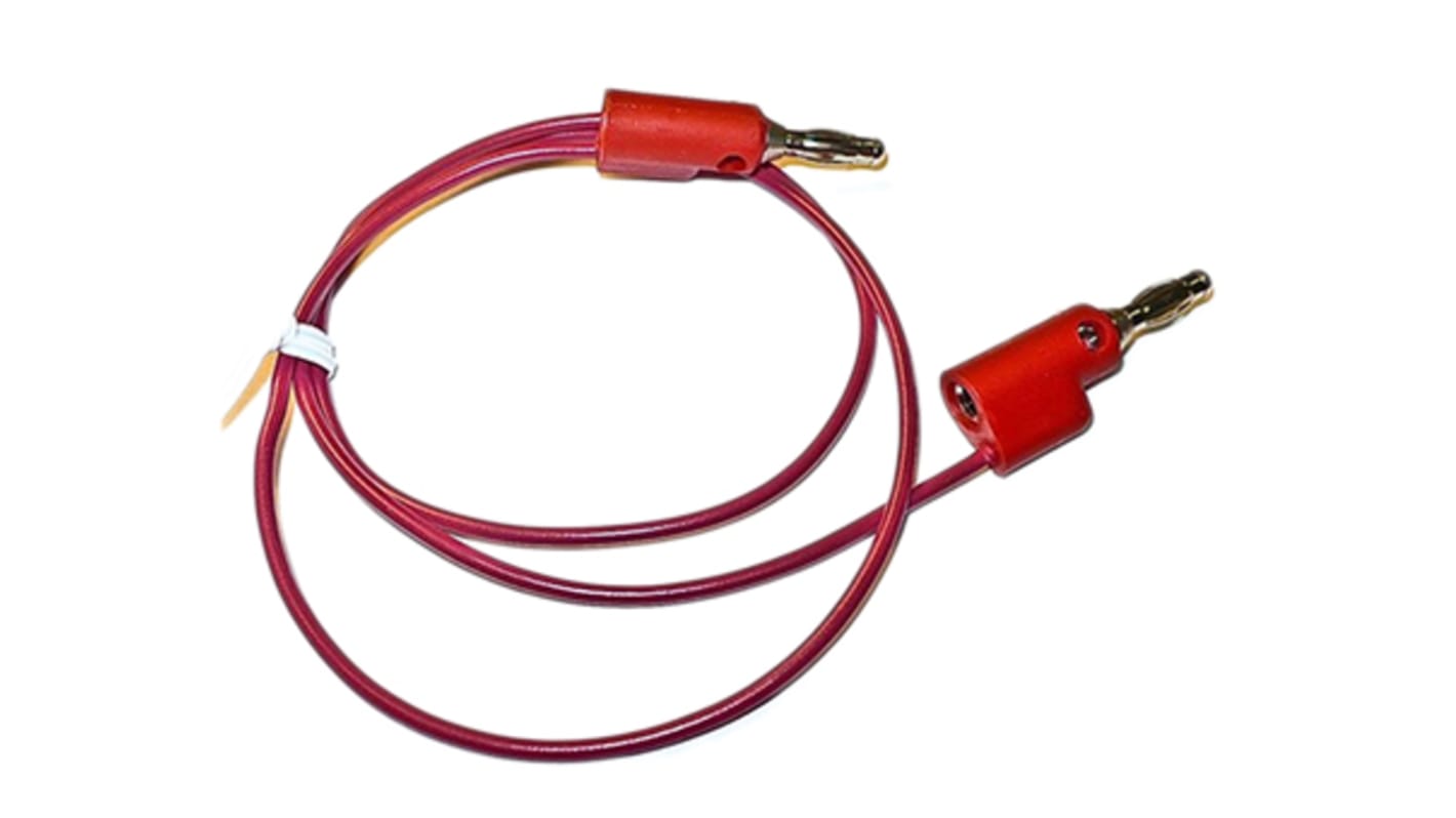 Mueller Electric Test lead, 10A, 300V, Red, 1.2m Lead Length