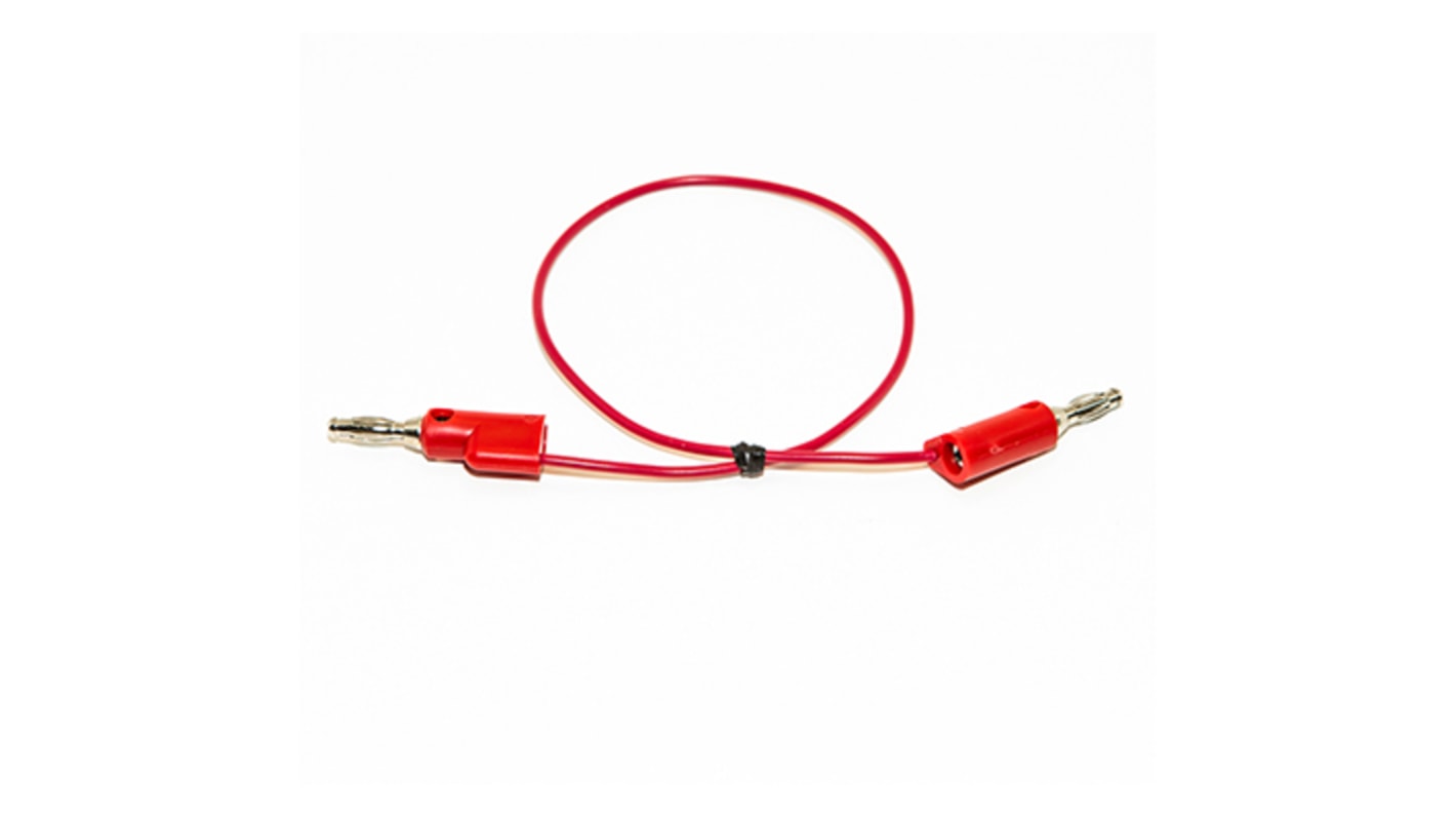 Mueller Electric Test lead, 10A, 300V, Red, 1.5m Lead Length