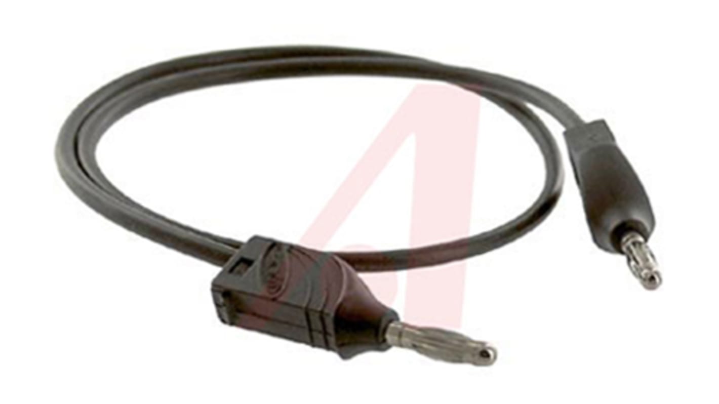 Mueller Electric, 20A, 3kV, Black, 500mm Lead Length