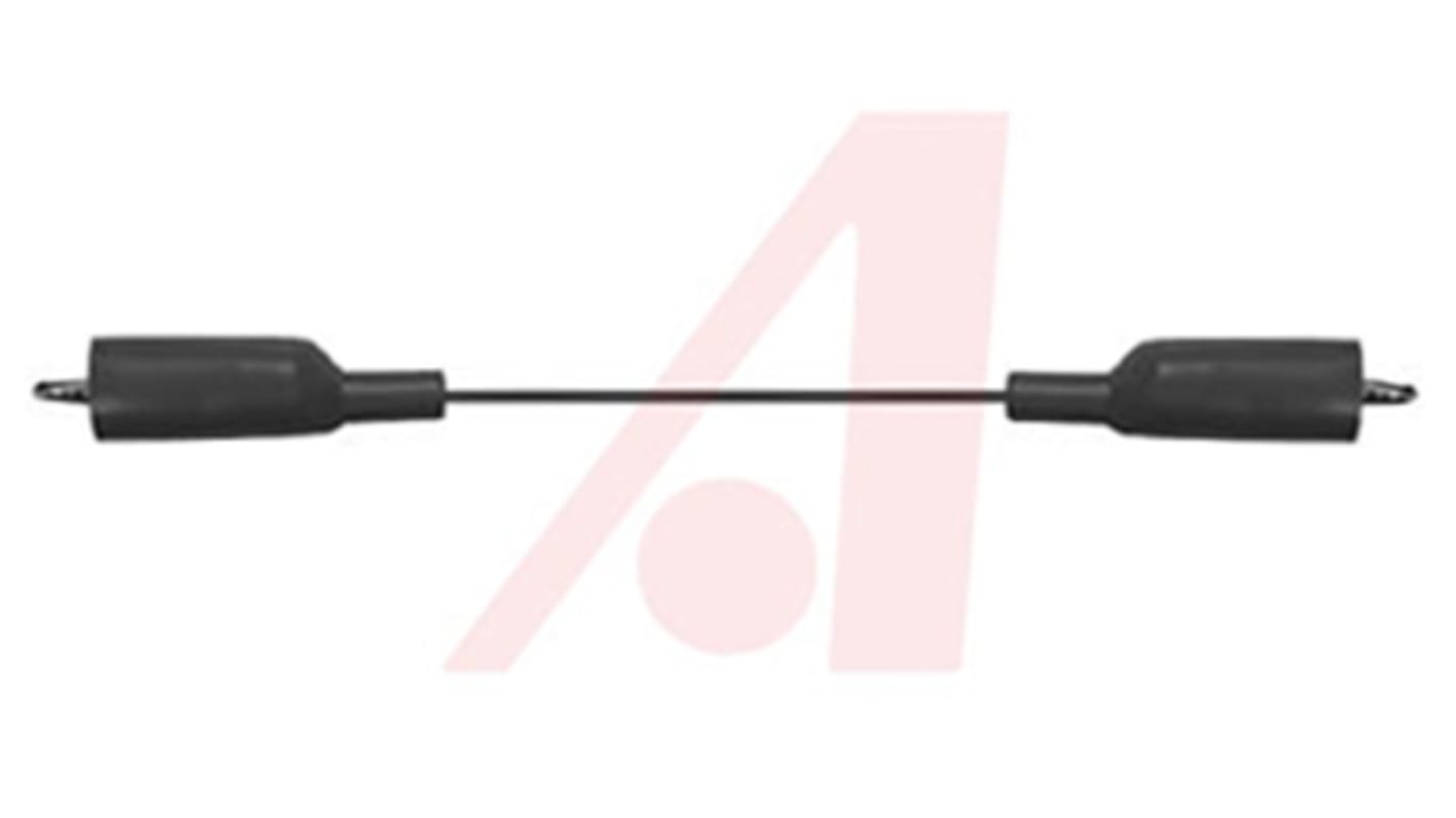 Mueller Electric Test lead, 10A, 300V, Black, 0.3m Lead Length