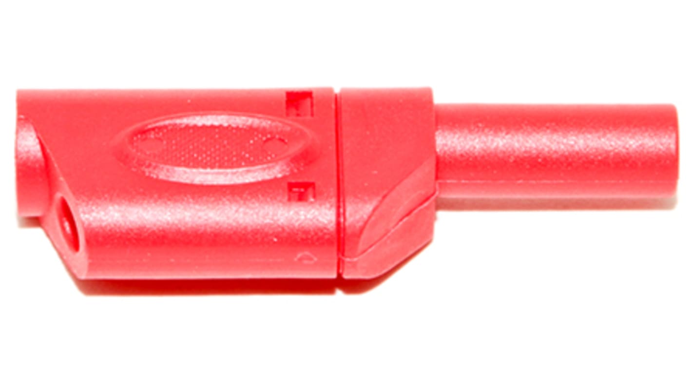 Connettore a banana Mueller Electric, Maschio, Rosso, 20A, 4 mm