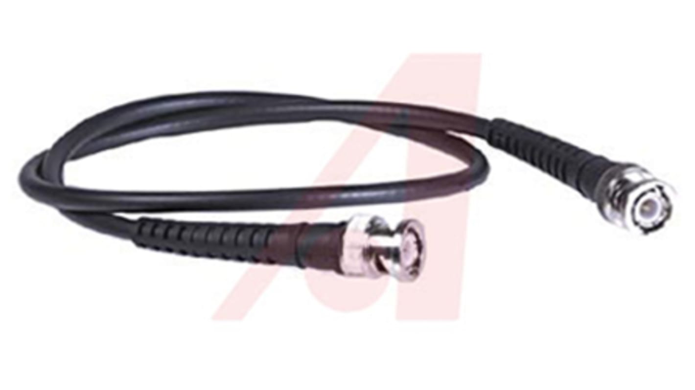 Mueller Electric BNC Test Lead, 300V ac, Black, 600mm Lead Length