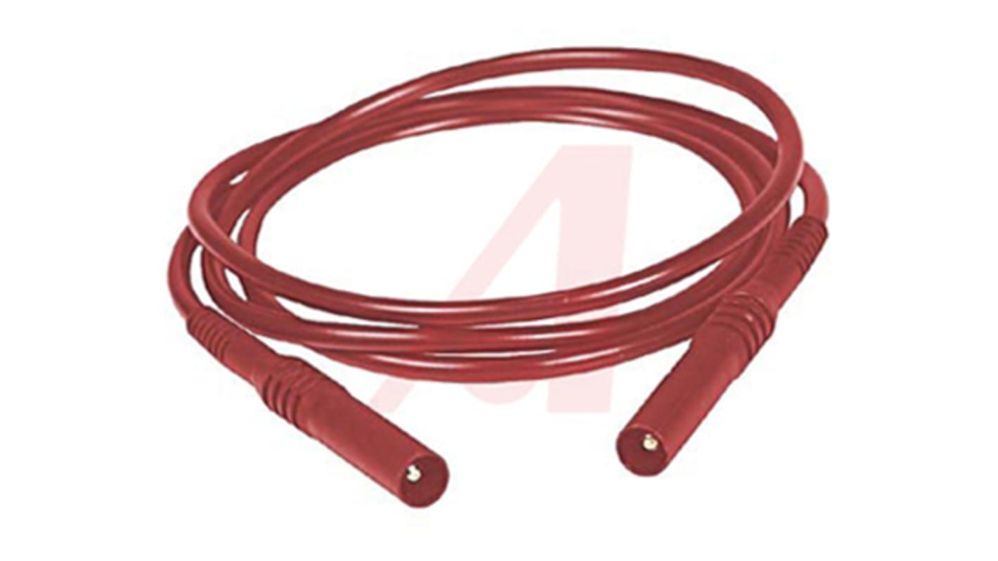 Mueller Electric Test lead, 20A, 1kV, Red, 1m Lead Length