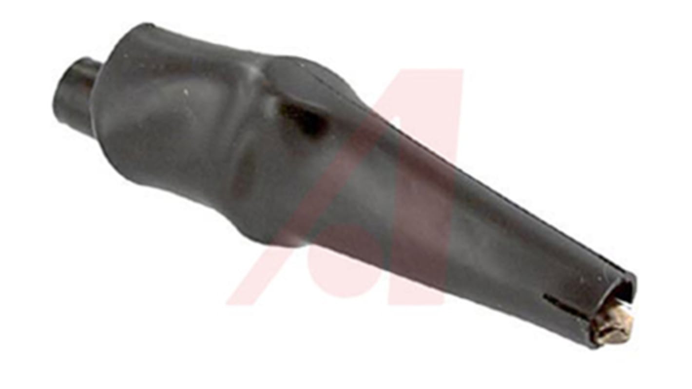 Clip a coccodrillo Mueller Electric, 10A, apertura 7.9mm, isolato, col. Nero