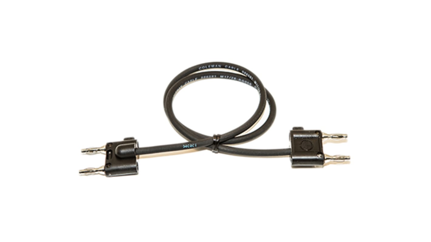 Mueller Electric Test lead, 300V, Black, 600mm Lead Length