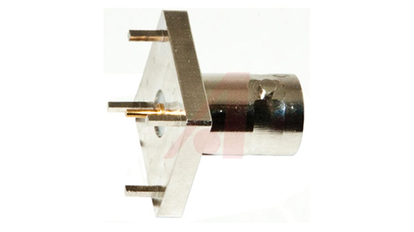 Mueller Electric, Jack PCB Mount BNC Connector, 50Ω, Straight Body