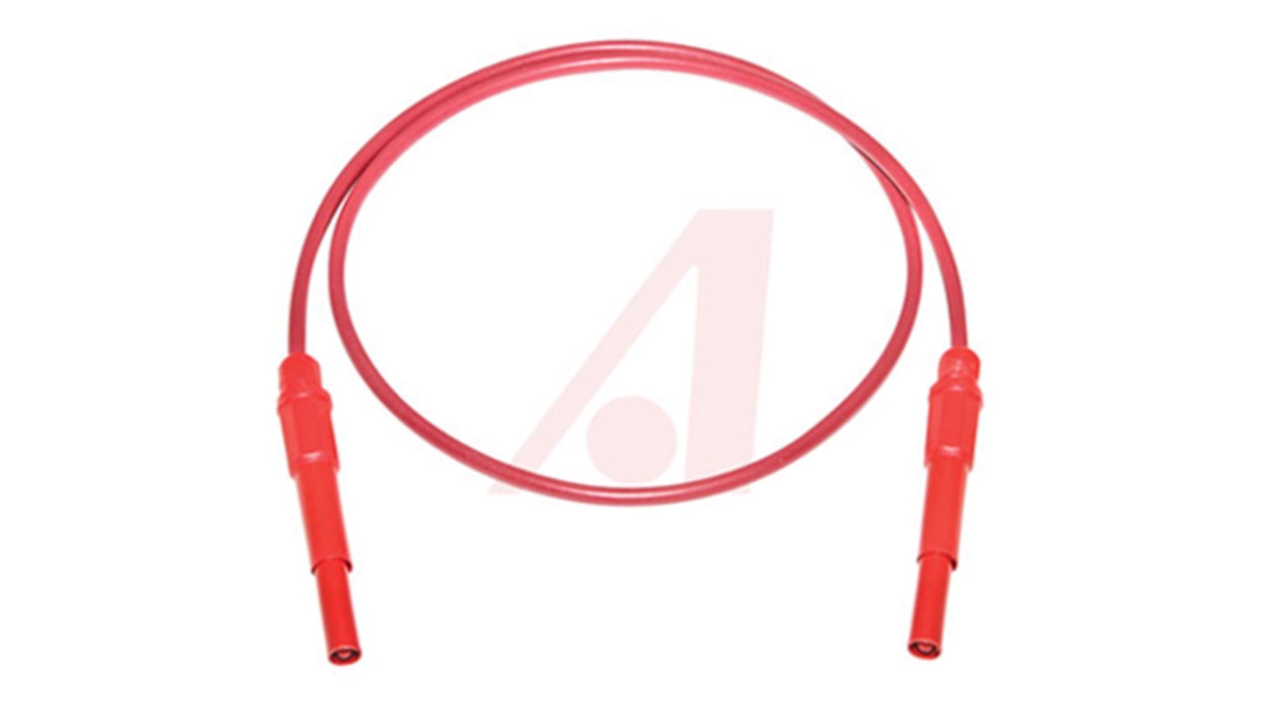 Mueller Electric Test lead, 20A, 1kV, Red, 300mm Lead Length