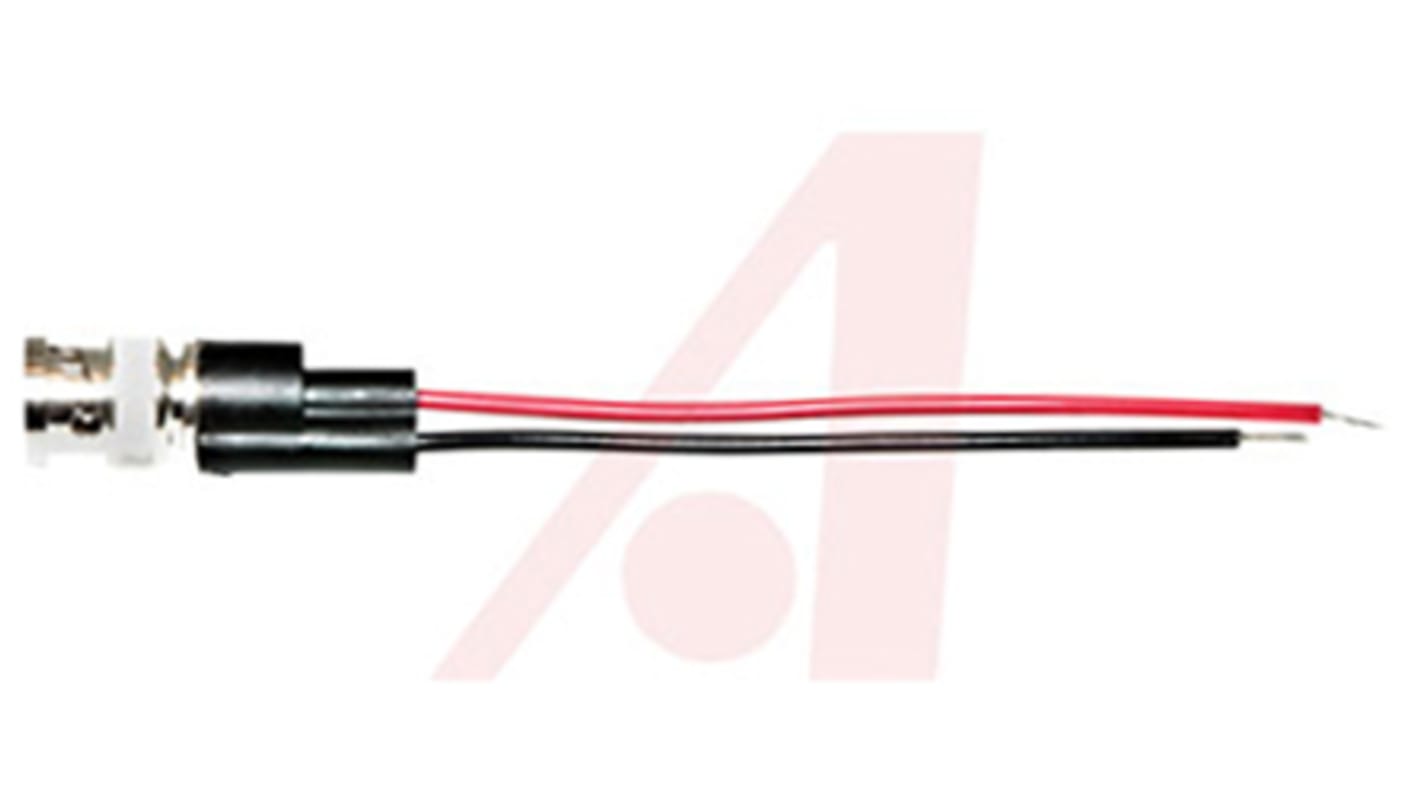 Mueller Electric BNC Test Lead, 500V ac, Black, Red, 200mm Lead Length