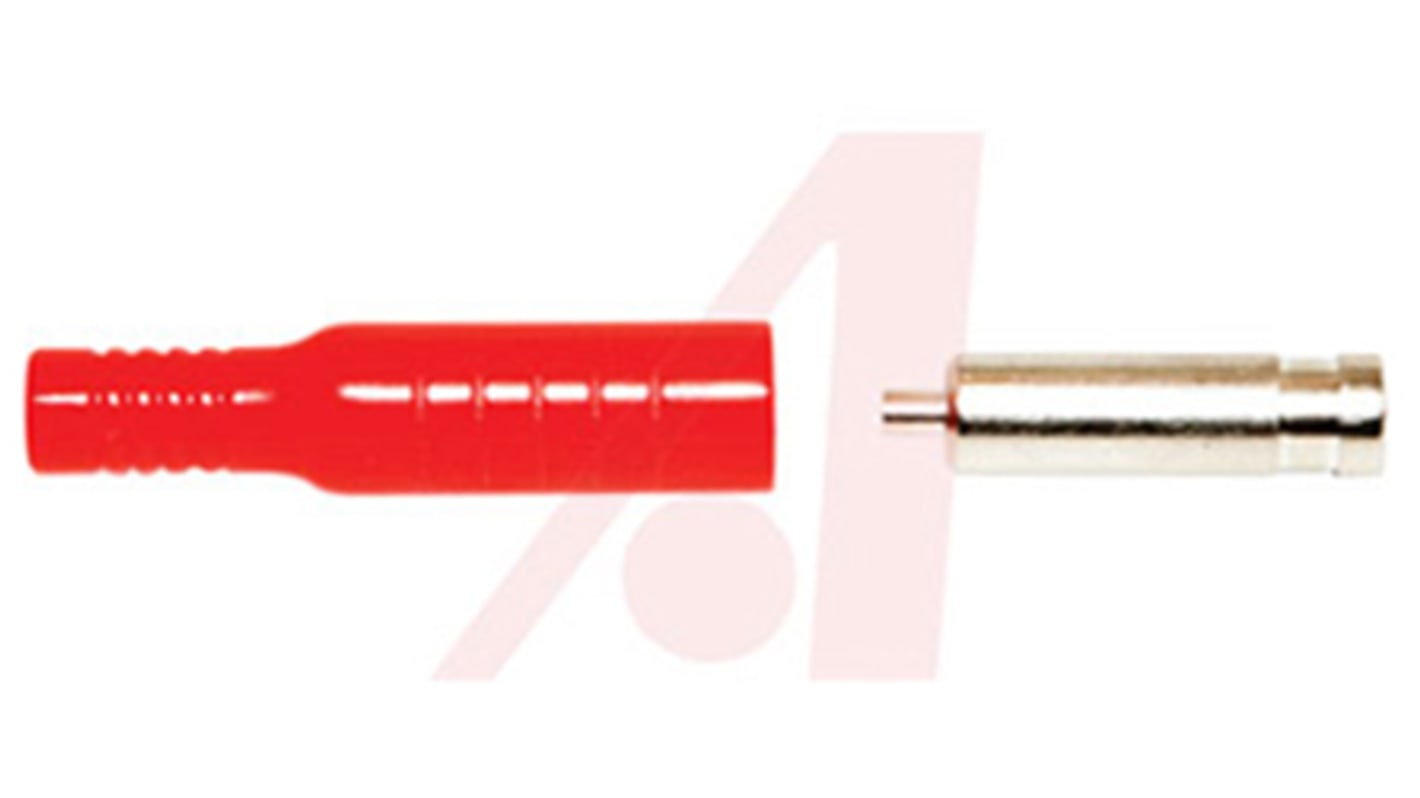 Fiche banane femelle 4 mm Mueller Electric Rouge Femelle 15A 5000V c.c.