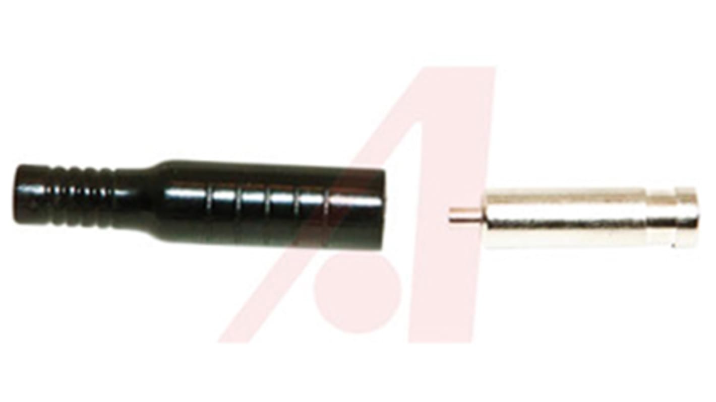 Mueller Electric Black Female Banana Socket, 4 mm Connector, Crimp, Solder Termination, 15A, 5000V dc, Nickel Plating