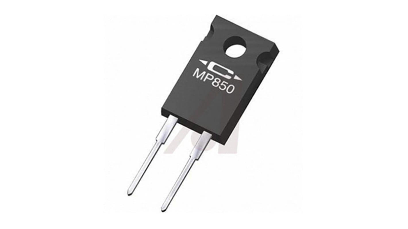 Caddock 膜电阻, 25Ω, 50W, ±1%容差, -20 → +50ppm/°C, TO-220, MP800系列