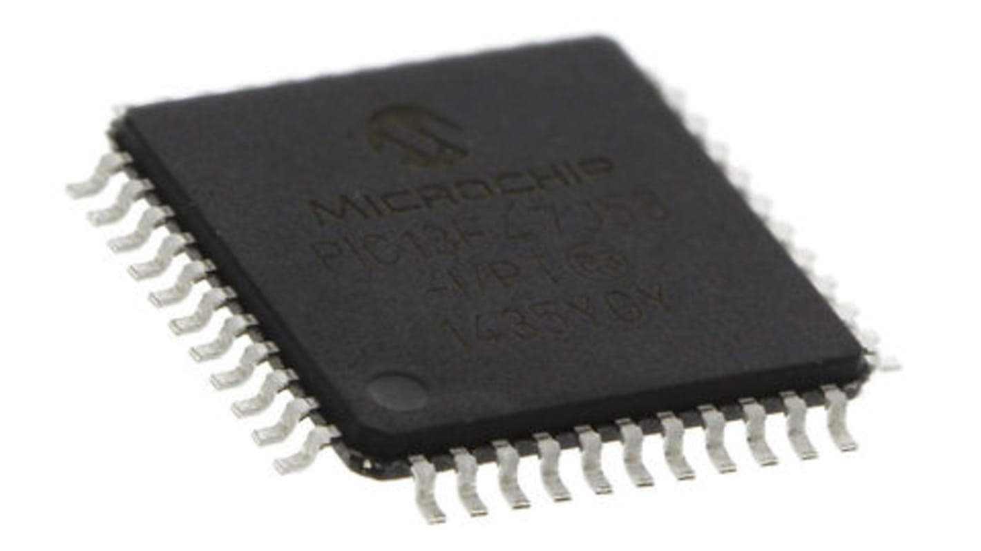 Microchip, 8bit PIC, PIC18F Microcontroller, 48MHz, 128 kB Flash, 44-Pin TQFP