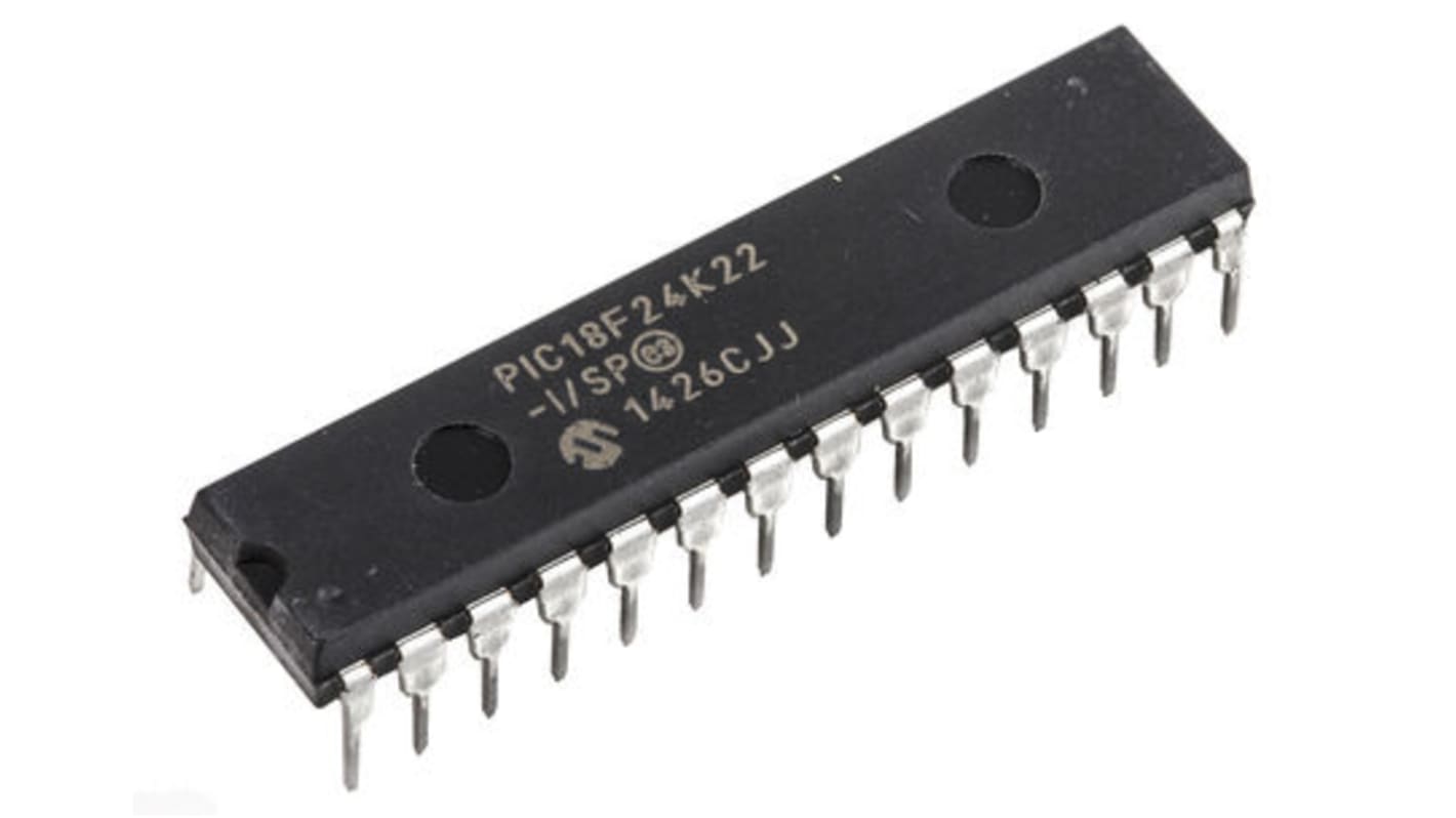 Microchip マイコン, PIC, 64MHz, 16 kB, フラッシュ, 28-Pin SPDIP