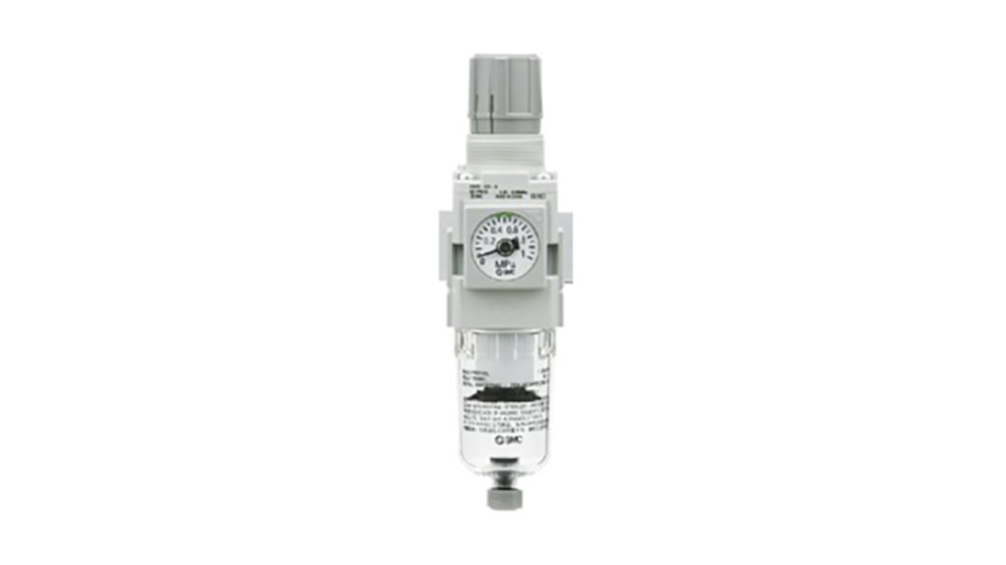 SMC AW Filter Regulator, 5μm, G 3/8, 10 bar