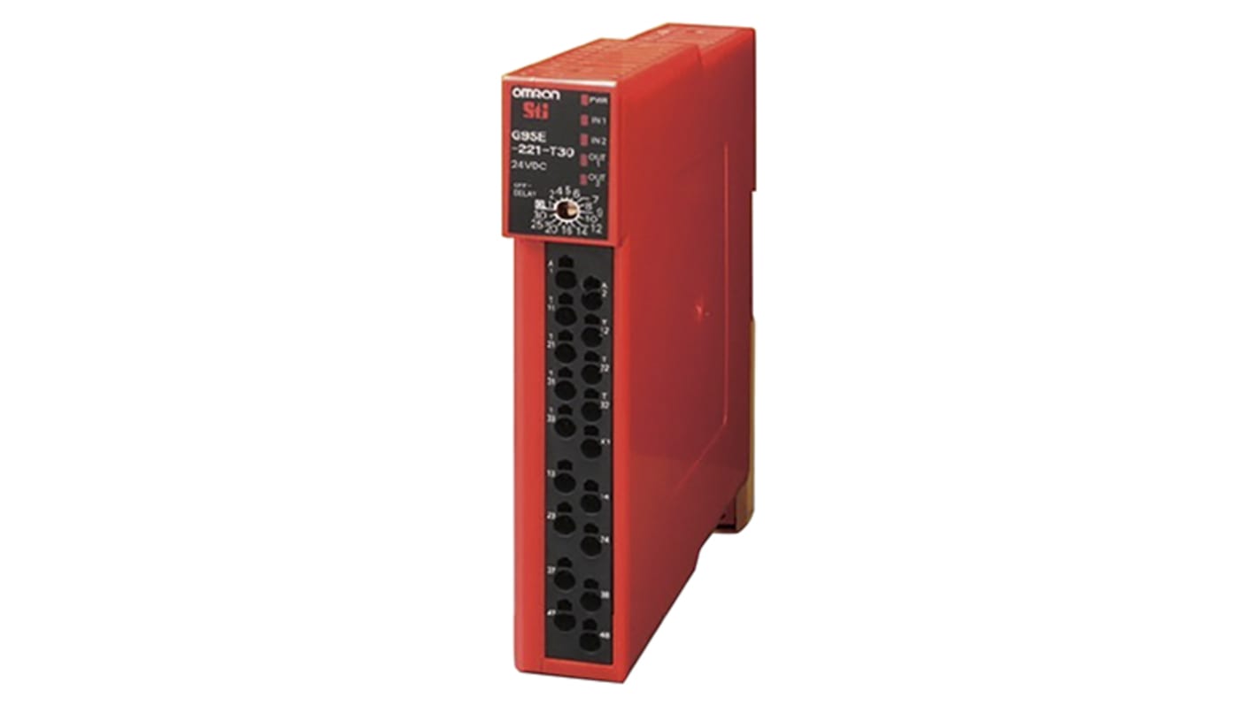 Omron G9SE 1 Auxiliary Contacts Safety Relay 24V dc, Dual-Channel 2 Safety Contacts