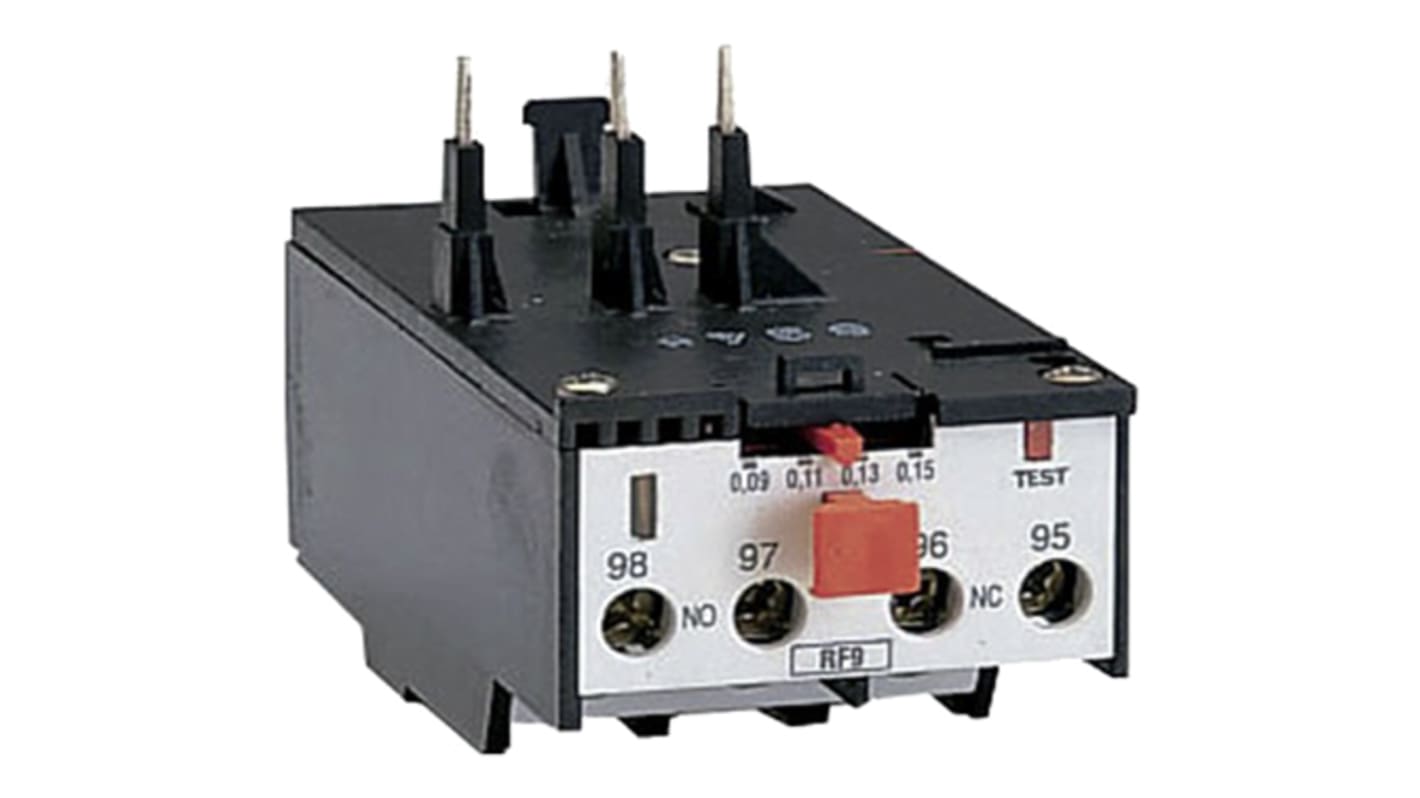 Lovato RF9 Thermal Overload Relay 1NO + 1NC, 0.6 → 1 A Contact Rating, 0.55 kW, 690 Vac, 3P