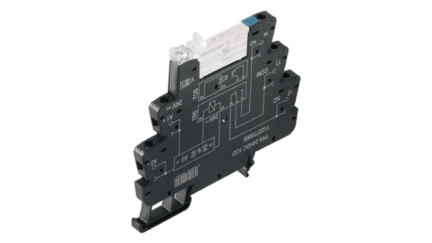 Weidmuller TRS Series Interface Relay, DIN Rail Mount, 120V Coil, SPDT, 1-Pole