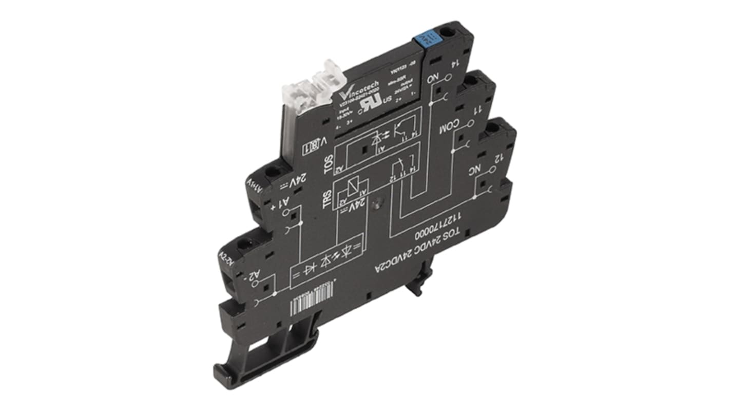 Weidmuller TOZ Series Solid State Interface Relay, 24 V dc Control, DIN Rail Mount