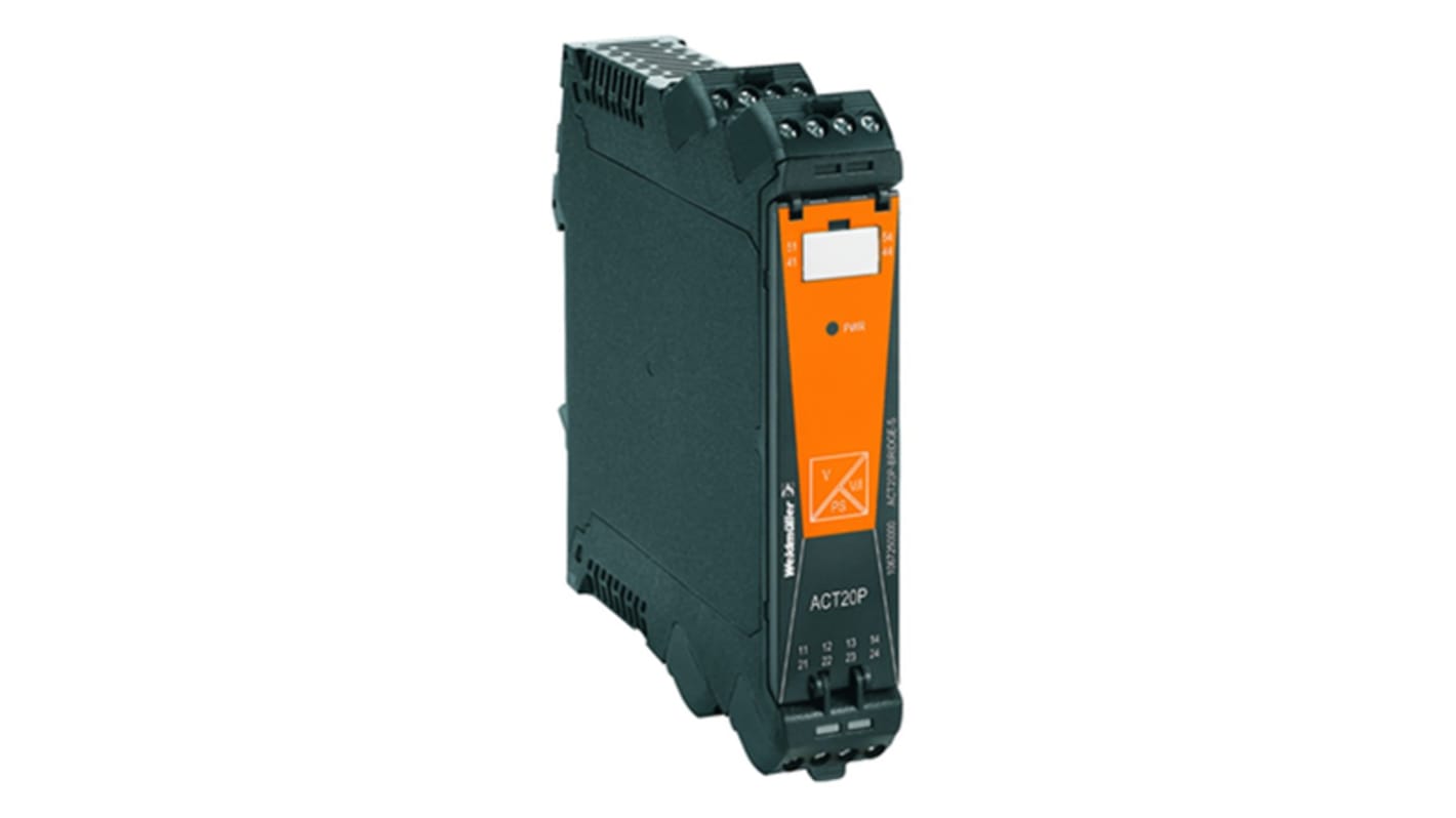 Weidmuller ACT20P Series Signal Transducer, Current Input, Current Output, 31.2V Supply