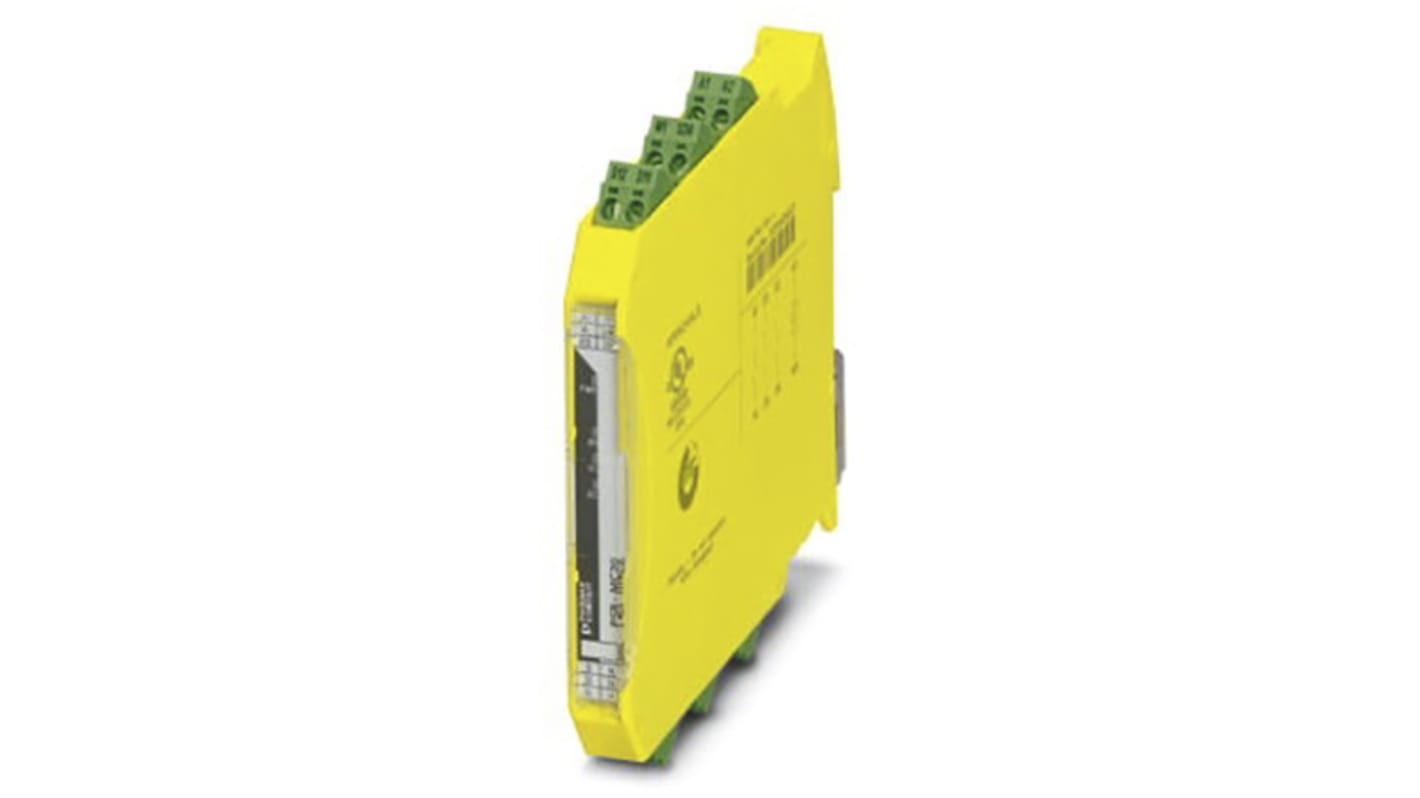 Phoenix Contact PSRmini PSR-MC34-3NO-1DO-24DC-SC Emergency Stop Safety Relay, 24V dc, Dual-Channel, 3 Safety Contacts