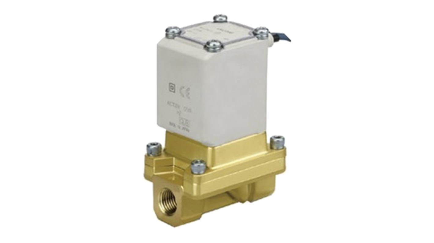 SMC Magnetventil, 2 Porte, NC, 24 V dc, 3/4tommer, VXS255HGA
