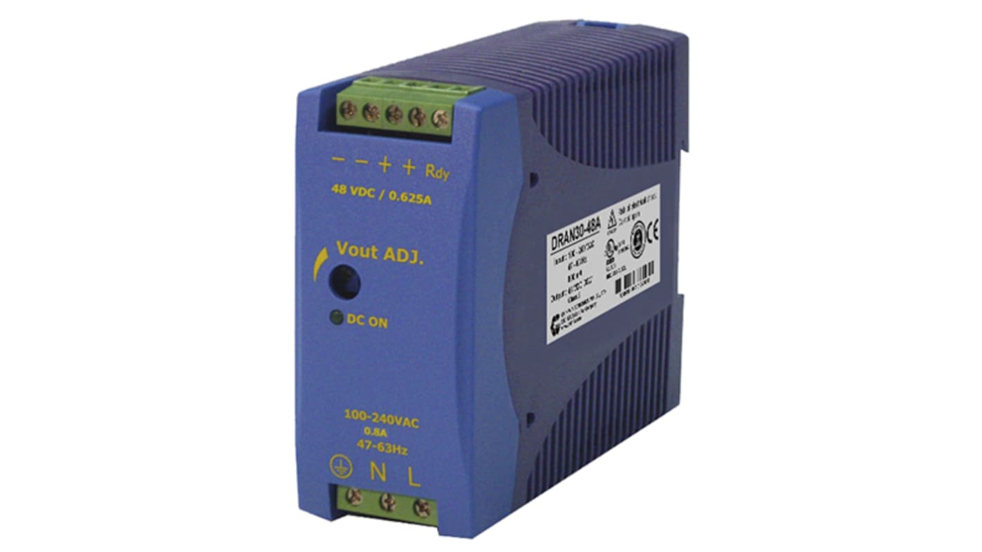 Chinfa DRAN30 DIN-Schienen Netzteil 24V dc / 1.25A 30W 85 → 264V ac