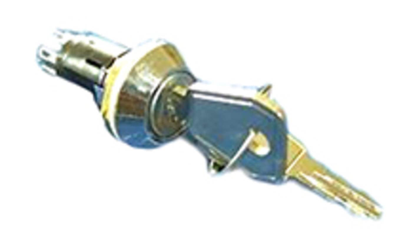 Lorlin IP66, IP67 Keylock Switch, DPST, 1 A @ 115 V ac 2-Way Common-Key