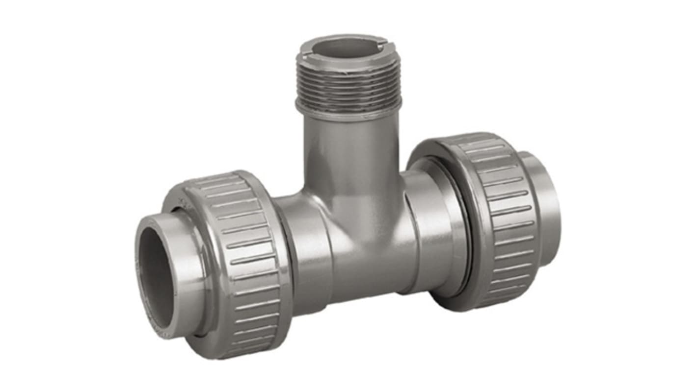 Georg Fischer PVC Process Fitting 20mm Tee Coupler 1/2 in BSP