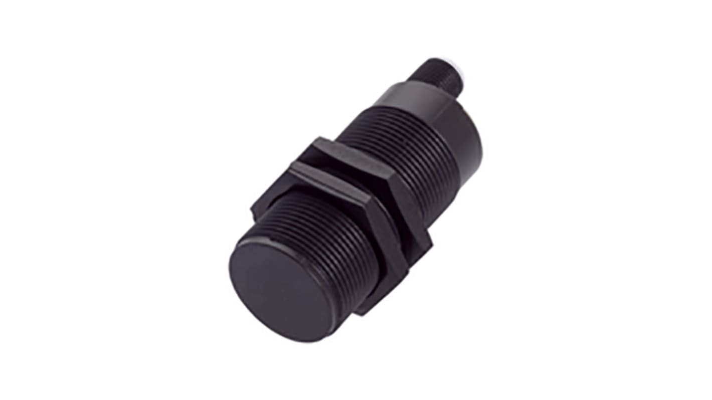 BALLUFF Capacitive Barrel Proximity Sensor, M30, 15 mm Detection, PNP NO, 10 → 30 V dc