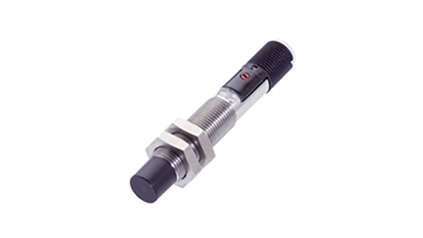 BALLUFF Capacitive Barrel Proximity Sensor, M12, 8 mm Detection, PNP NO, 10 → 30 V dc