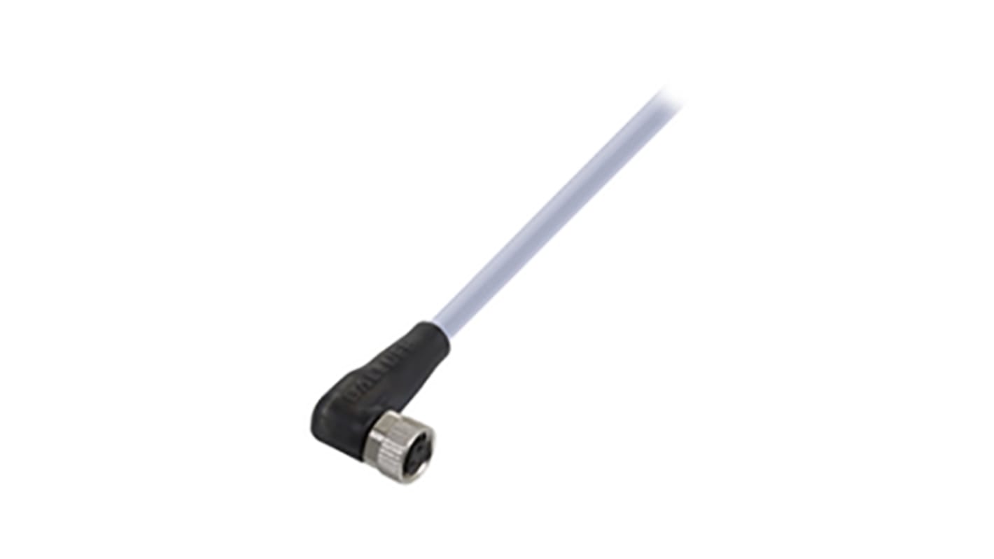 BALLUFF Straight Female 4 way M8 to 4 way Unterminated Sensor Actuator Cable, 5m