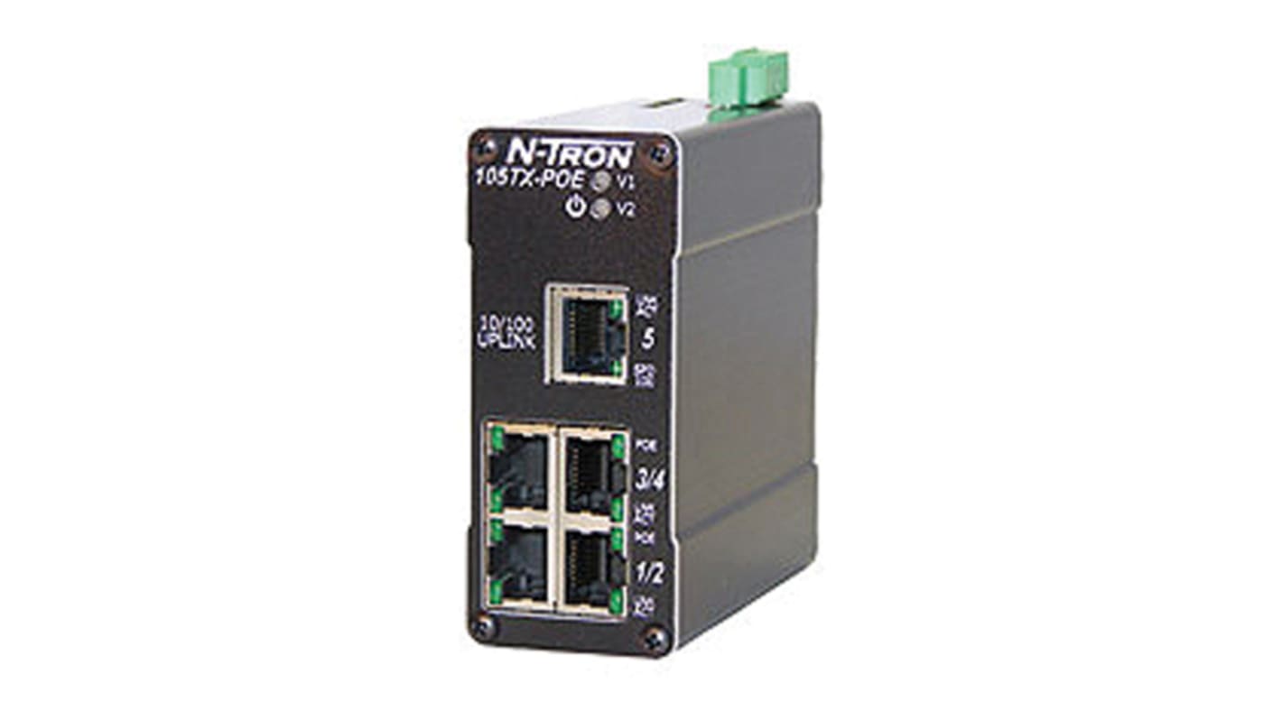 Switch Ethernet non gestito Red Lion, 5 (Bi-Directional) porte